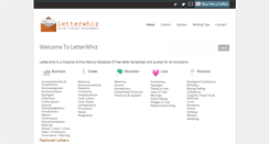 Desktop Screenshot of letterwhiz.com